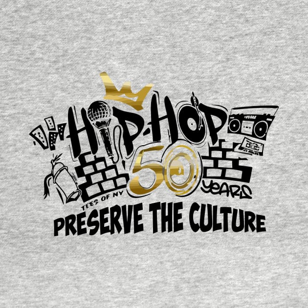 50 years of hip hop music lovers by Ville Otila Abstract